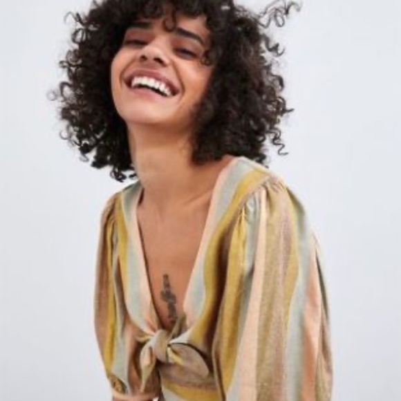 Metallic striped top - Picture 1 of 5